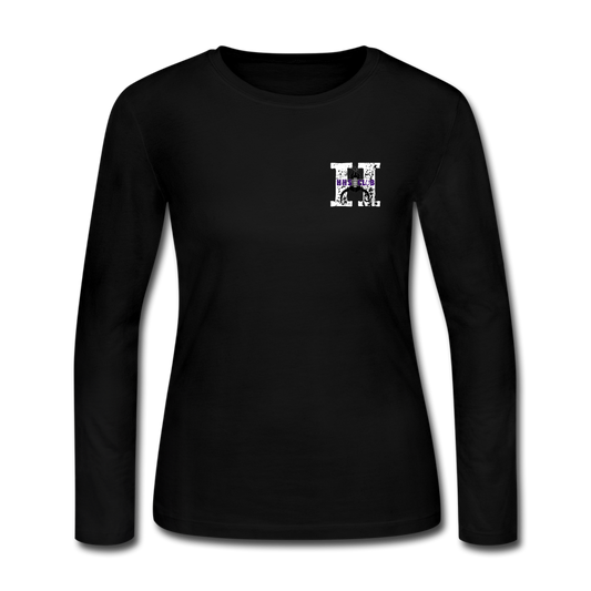 Women's Long Sleeve Jersey T-Shirt - black