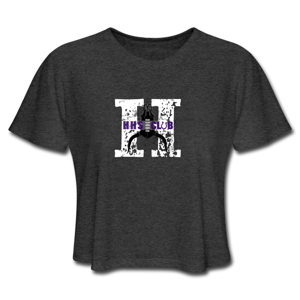 Women's Cropped T-Shirt - deep heather