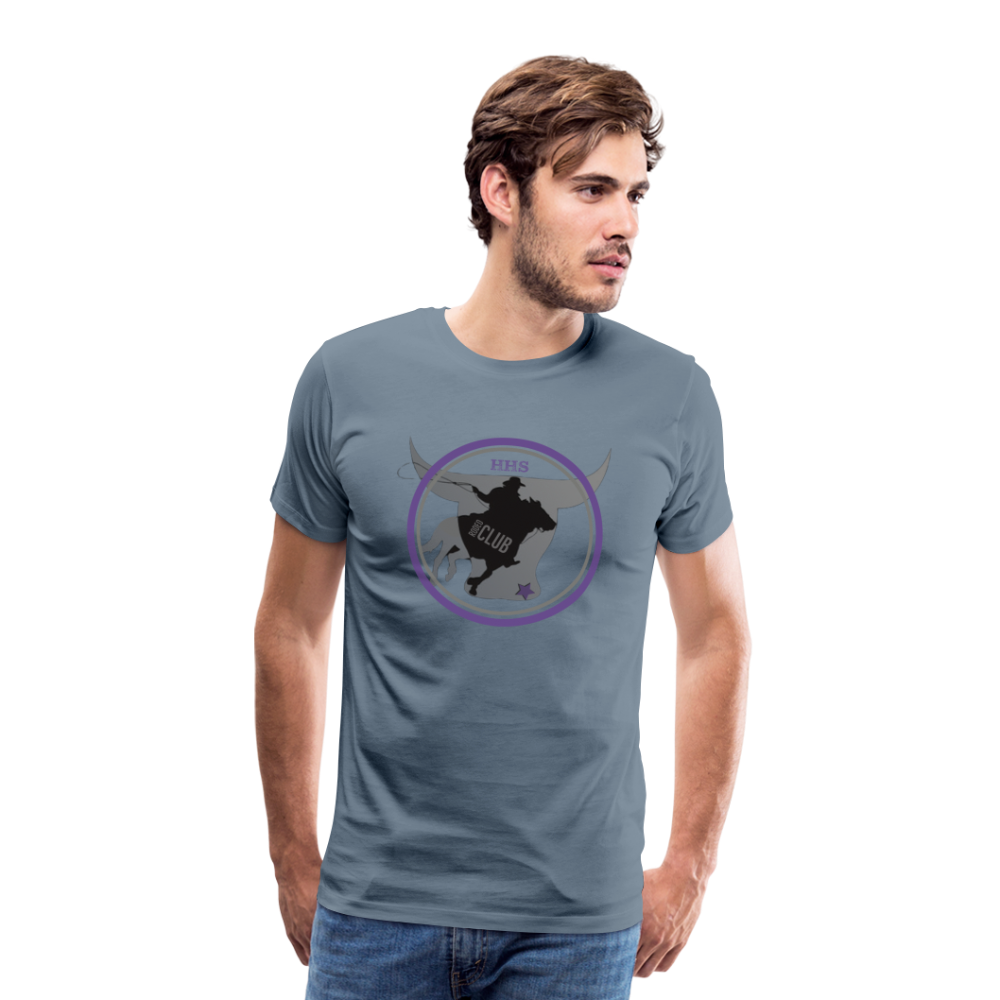 Men's Premium T-Shirt-The Bull - steel blue