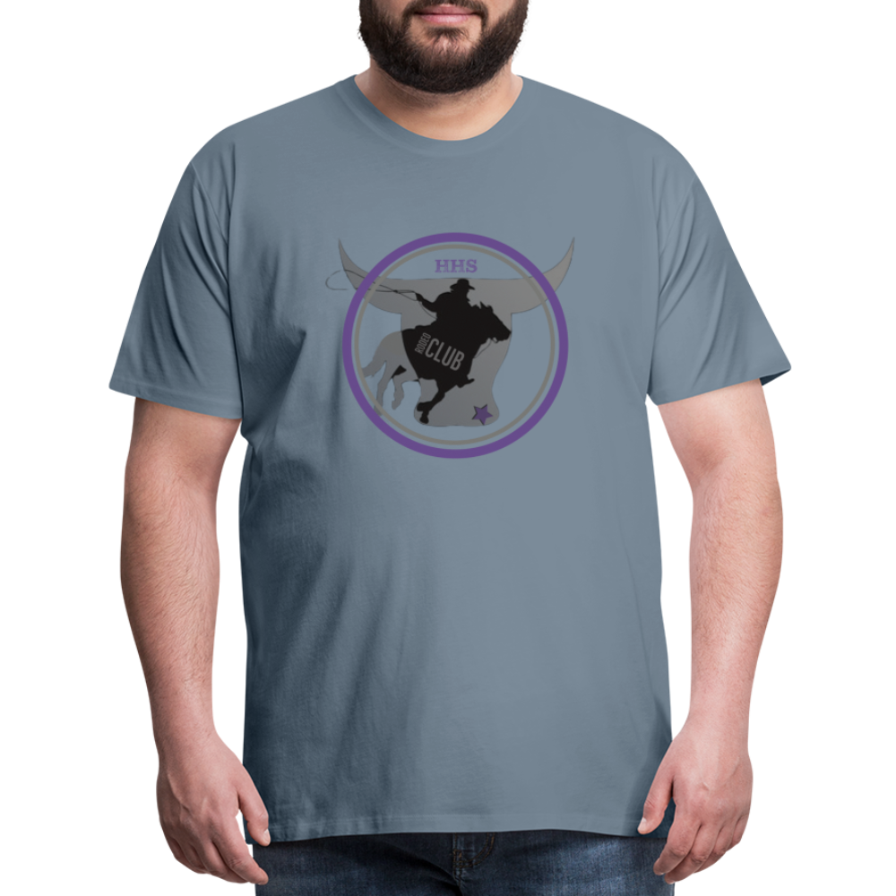 Men's Premium T-Shirt-The Bull - steel blue