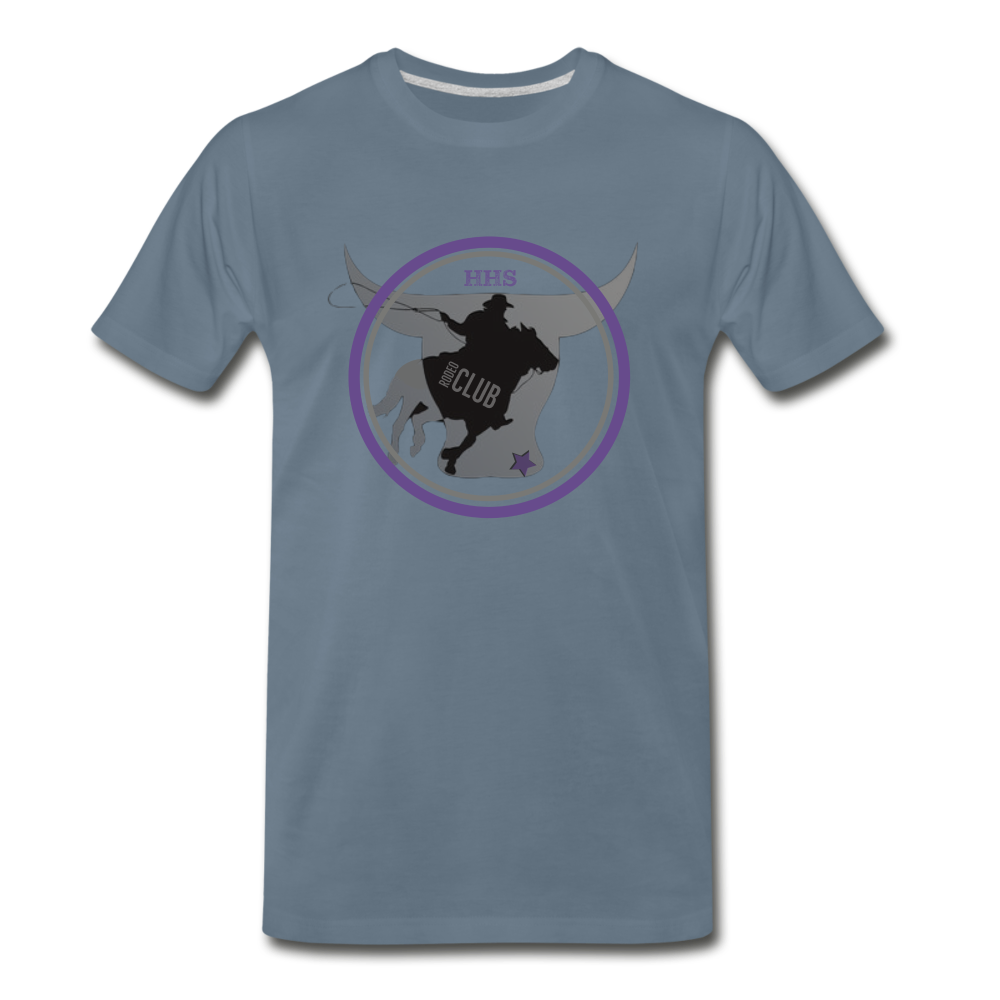 Men's Premium T-Shirt-The Bull - steel blue