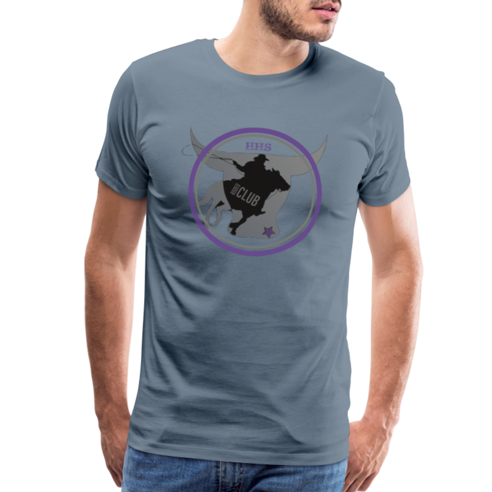Men's Premium T-Shirt-The Bull - steel blue