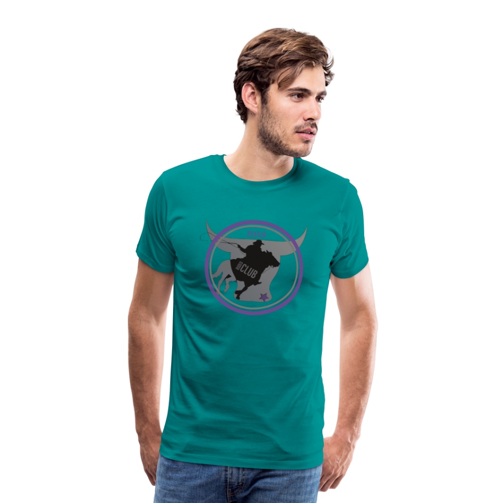 Men's Premium T-Shirt-The Bull - teal