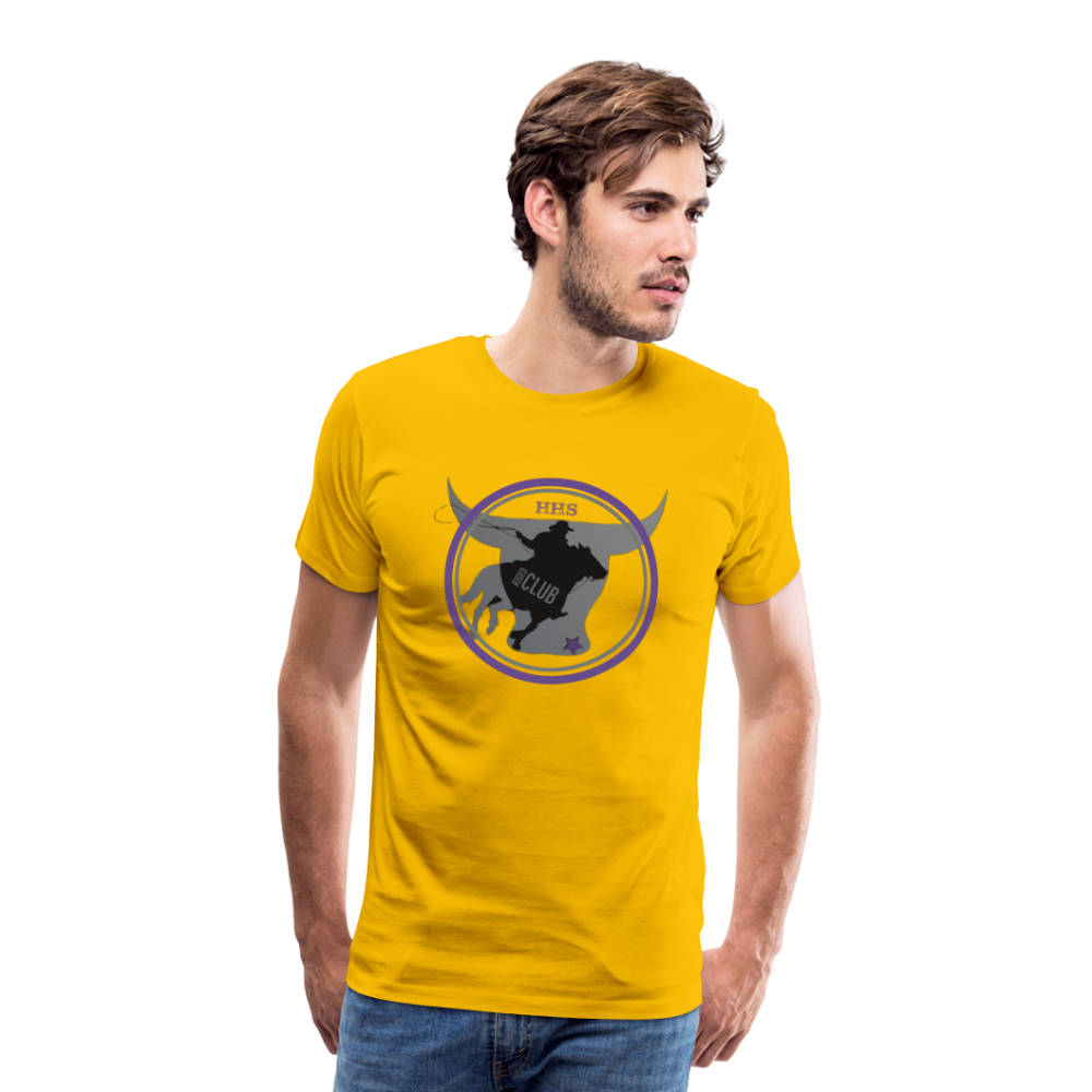 Men's Premium T-Shirt-The Bull - sun yellow