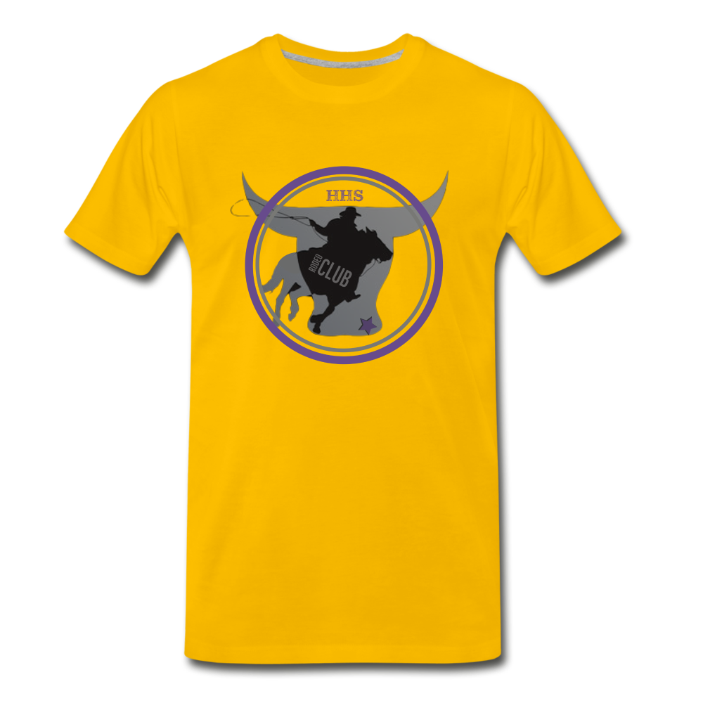 Men's Premium T-Shirt-The Bull - sun yellow