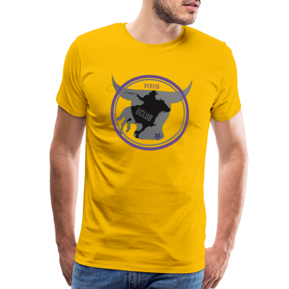 Men's Premium T-Shirt-The Bull - sun yellow