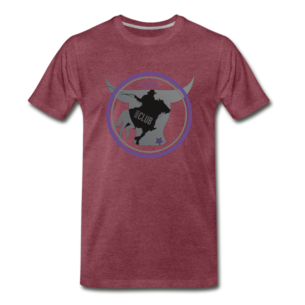 Men's Premium T-Shirt-The Bull - heather burgundy