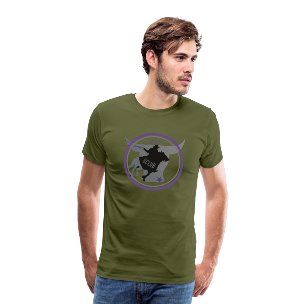 Men's Premium T-Shirt-The Bull - olive green