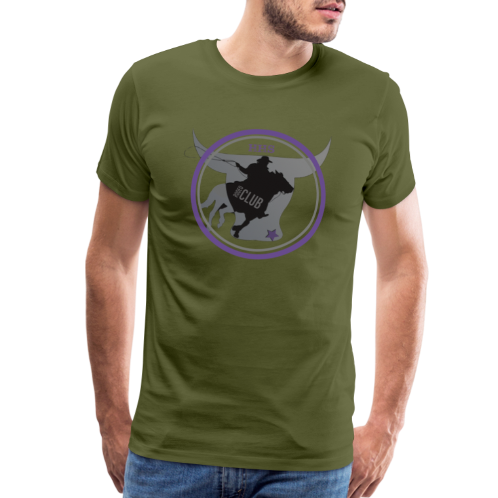 Men's Premium T-Shirt-The Bull - olive green