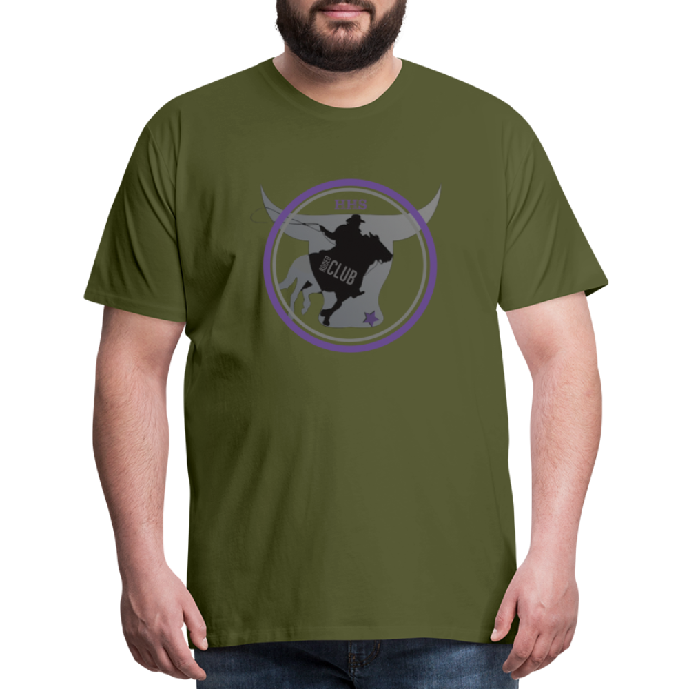 Men's Premium T-Shirt-The Bull - olive green