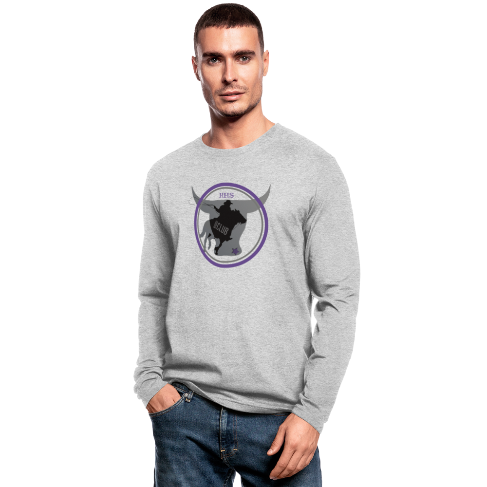 Men's Long Sleeve T-Shirt- The Bull - heather gray