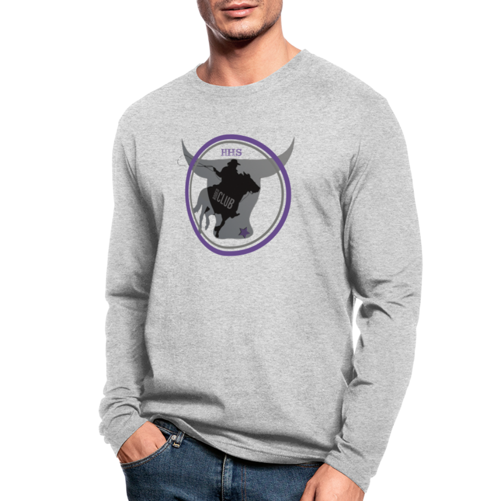 Men's Long Sleeve T-Shirt- The Bull - heather gray