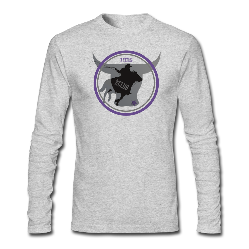Men's Long Sleeve T-Shirt- The Bull - heather gray