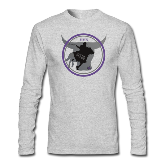 Men's Long Sleeve T-Shirt- The Bull - heather gray