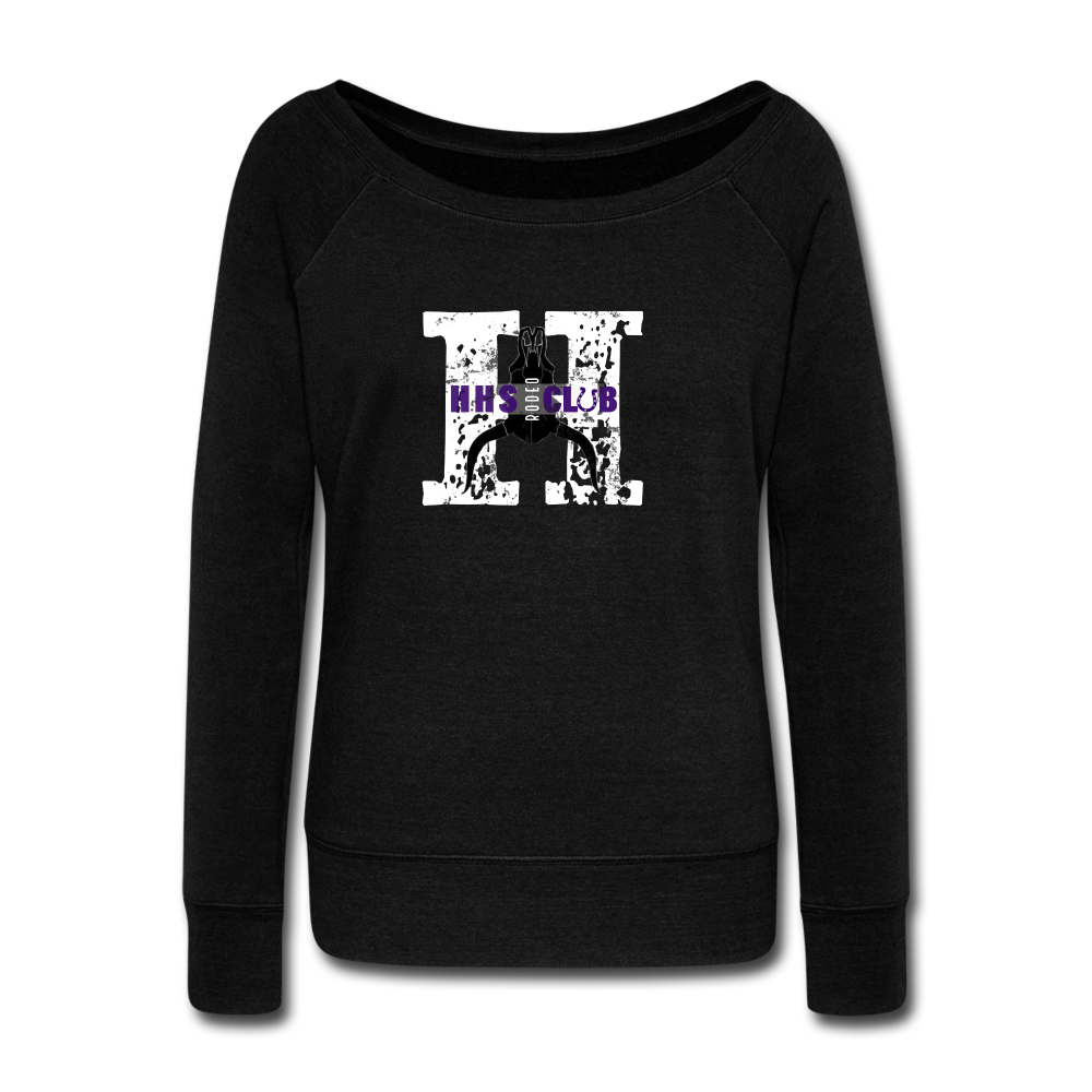 Women's Wideneck Sweatshirt - black