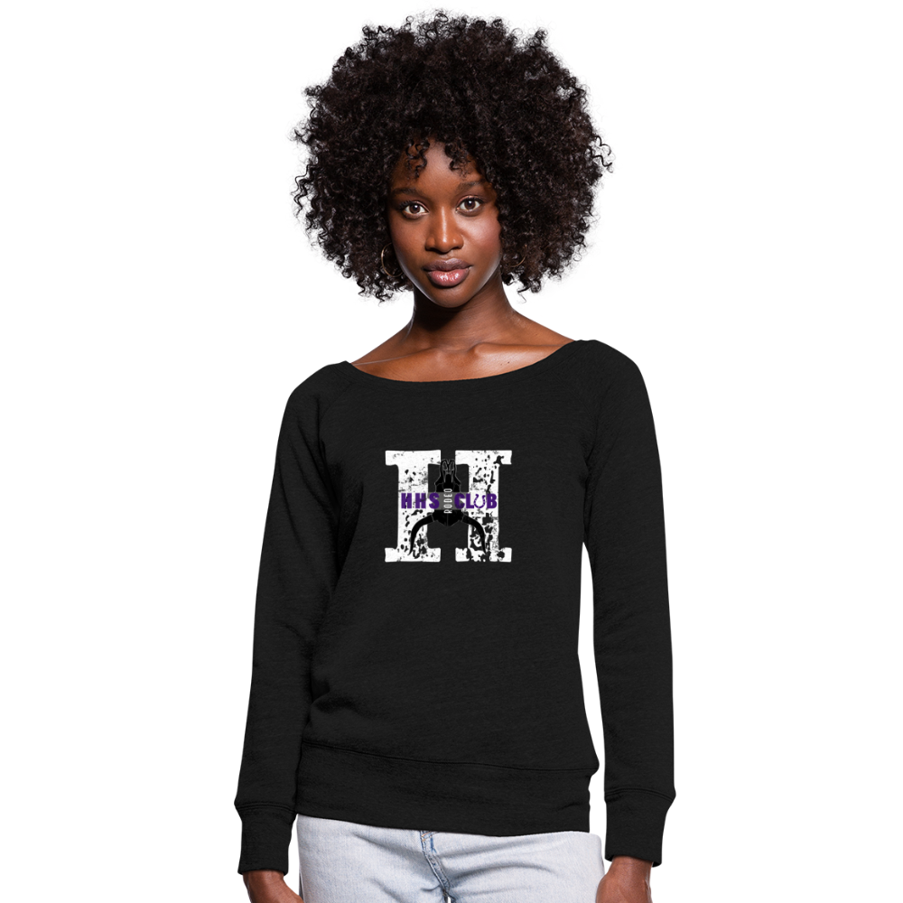 Women's Wideneck Sweatshirt - black