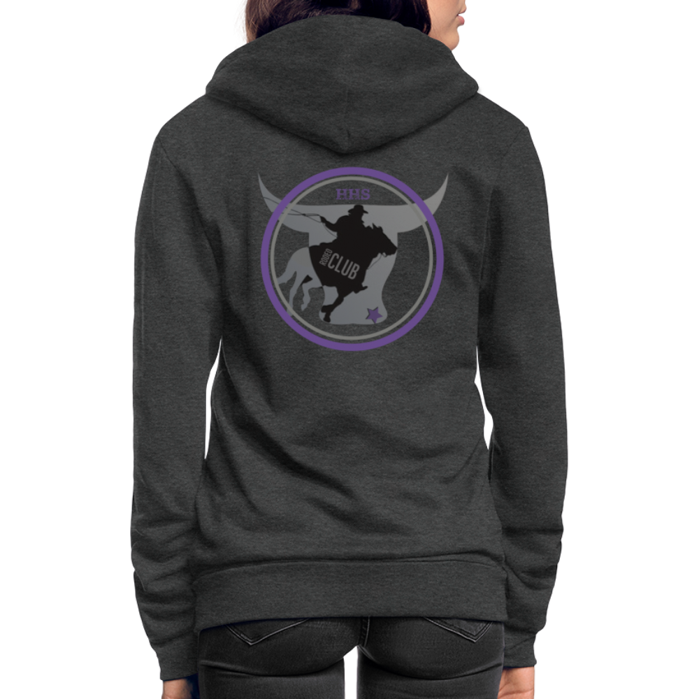 Unisex Fleece Zip Hoodie - charcoal grey