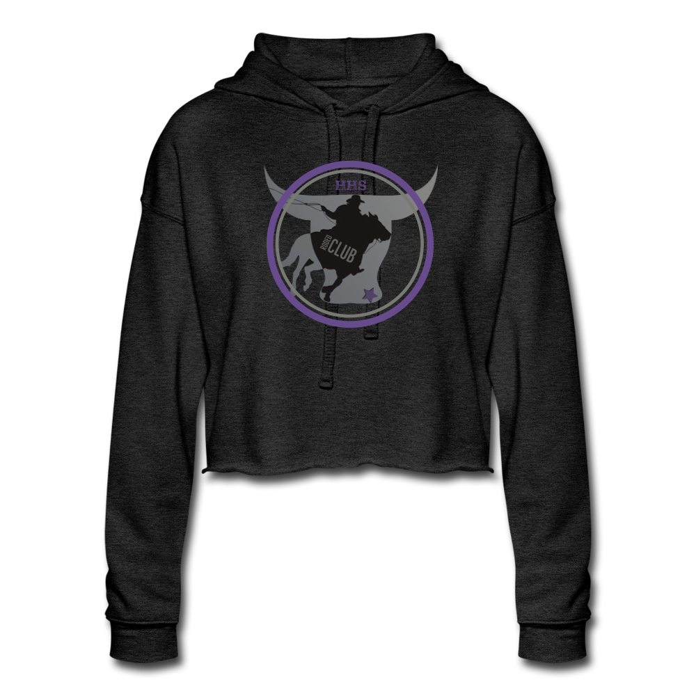 Women's Cropped Hoodie - deep heather