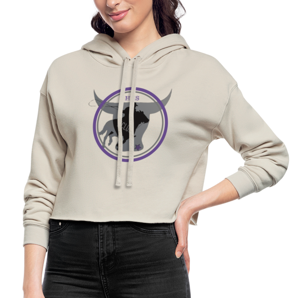 Women's Cropped Hoodie - dust