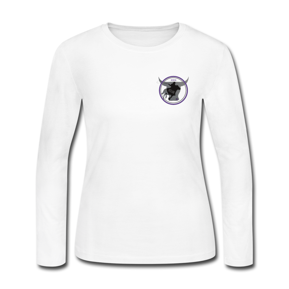 Women's Long Sleeve Jersey T-Shirt - white