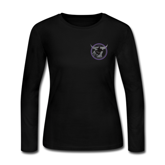 Women's Long Sleeve Jersey T-Shirt - black