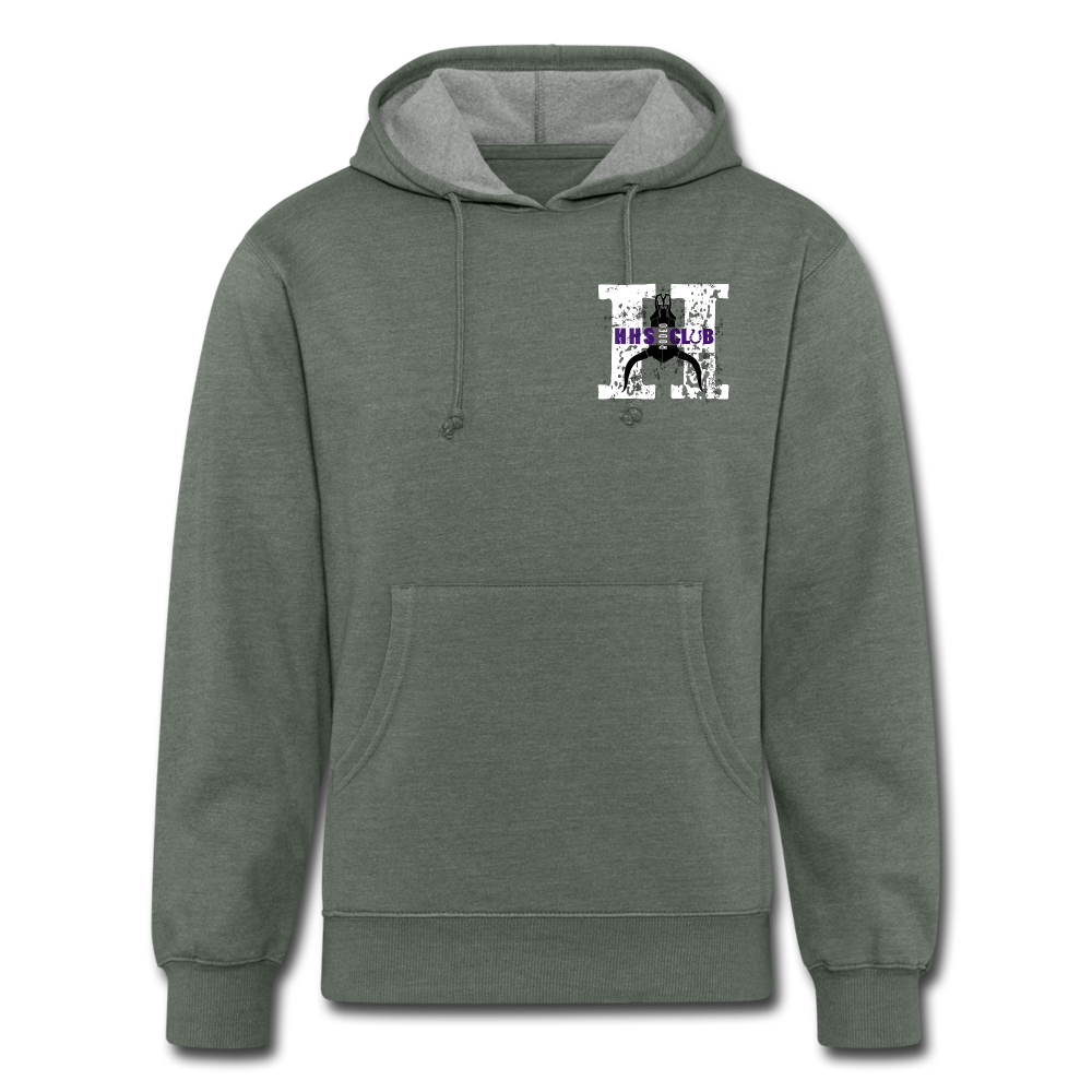 Unisex Organic Hoodie - heather military green