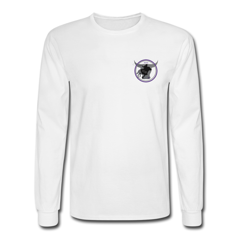 Men's Long Sleeve T-Shirt - The Bull - white