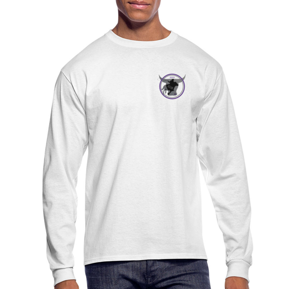 Men's Long Sleeve T-Shirt - The Bull - white