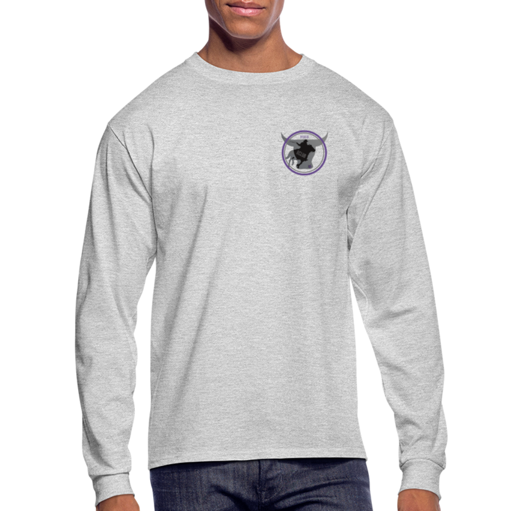 Men's Long Sleeve T-Shirt - The Bull - heather gray