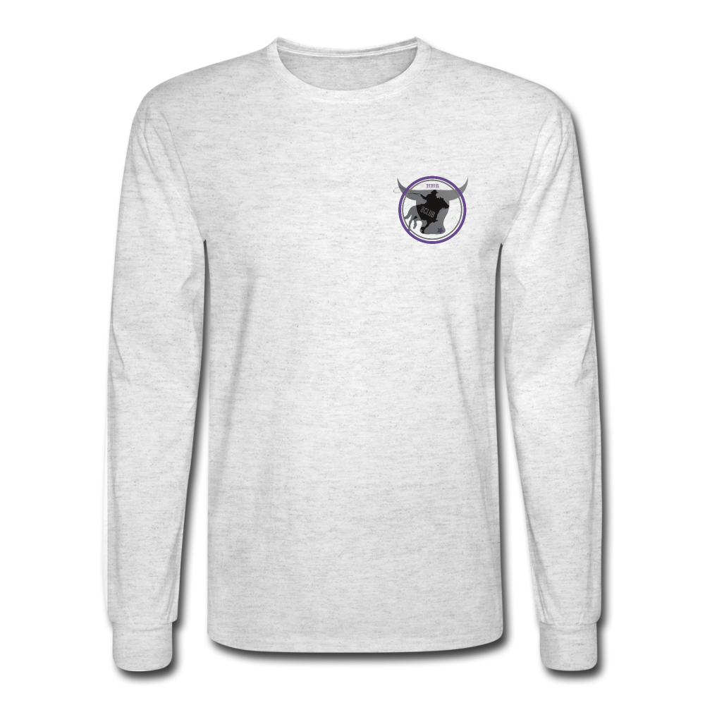 Men's Long Sleeve T-Shirt - The Bull - light heather gray