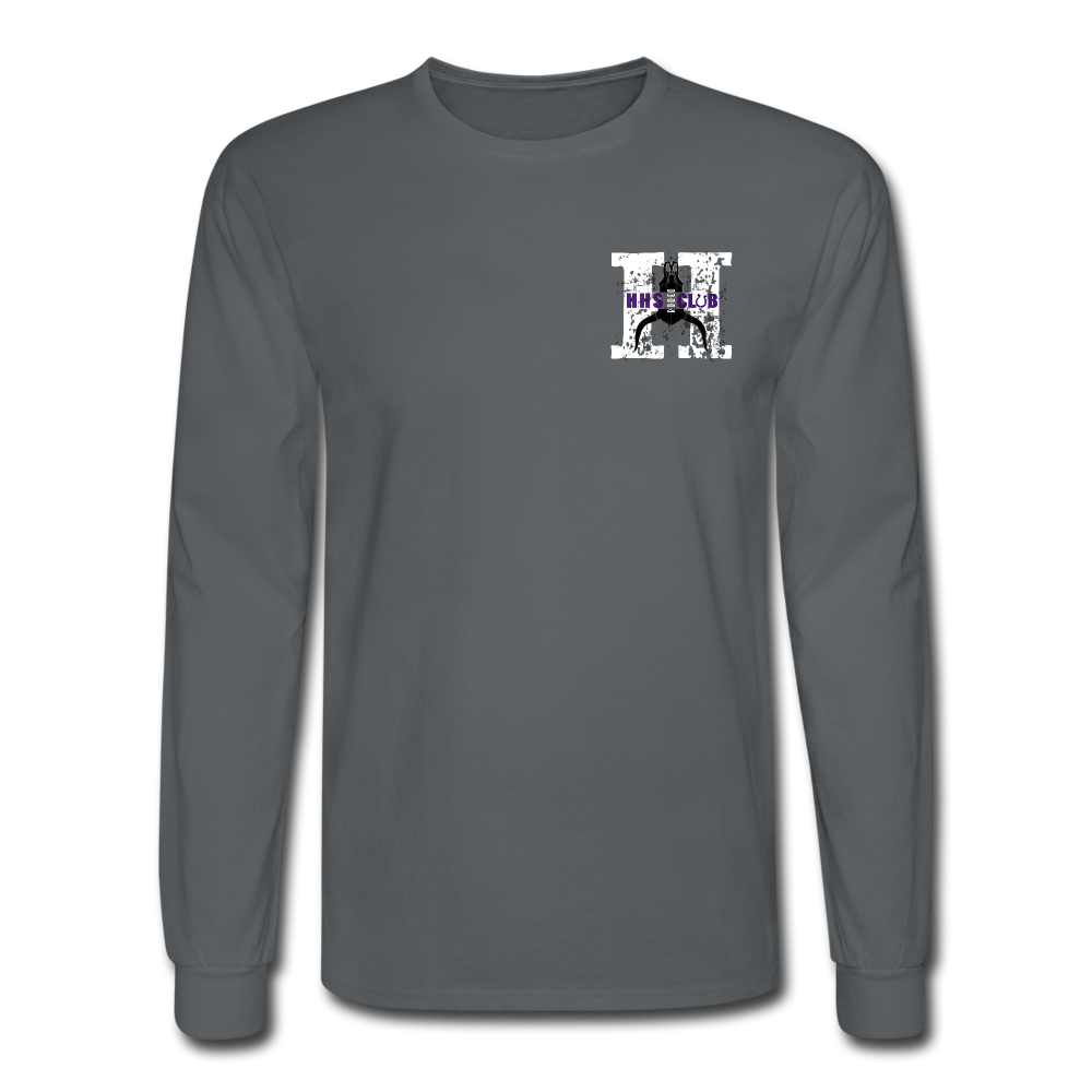 Men's Long Sleeve T-Shirt HHS - charcoal
