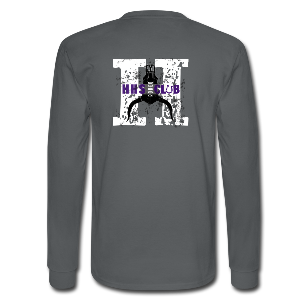 Men's Long Sleeve T-Shirt HHS - charcoal